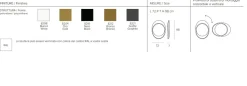 Specchiera reversibile Vanity disponibile in 5 colori o verniciata con RAL a scelta