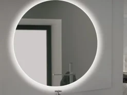 Specchio da bagno Cassiopea con Illuminazione LED decorativa, diametro 60 cm