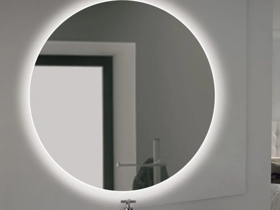 Specchio da bagno Cassiopea con Illuminazione LED decorativa, diametro 60 cm