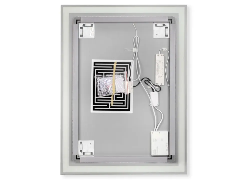 Specchio da bagno Heracles con illuminazione LED frontale e decorativa
