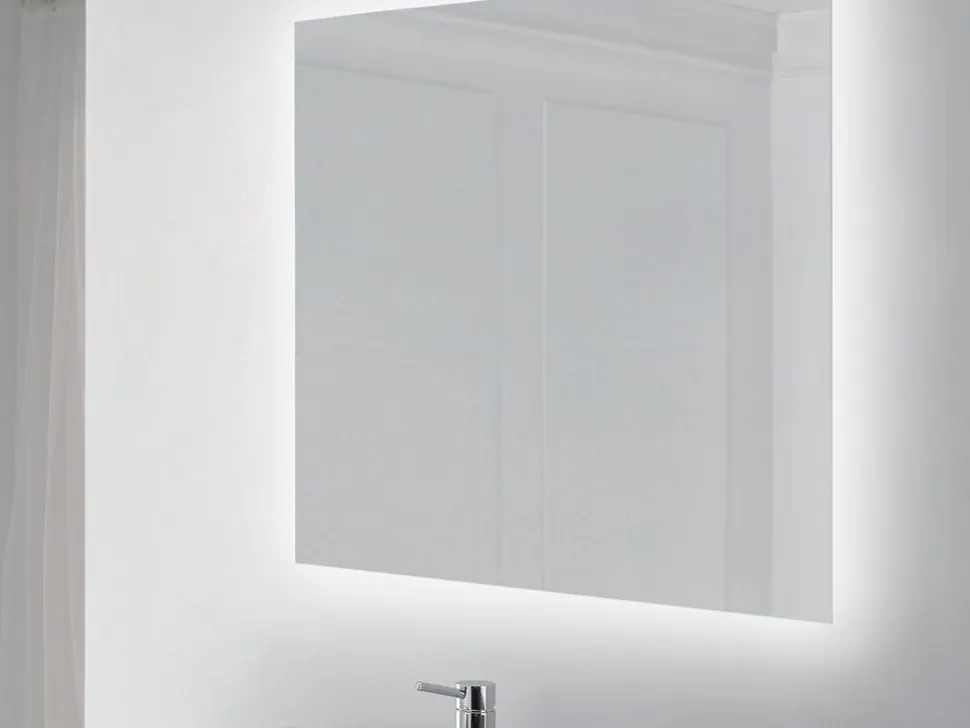 Specchio da bagno rettangolare Centaurus con Illuminazione LED decorativa