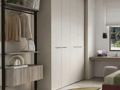 Staffe per 1 ripiano in legno, 1 modulo e 1 asta di sospensione, lunghezza 1 m Zero, Zama, Verniciato nero testurizzato