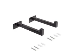 Supporti per mensole in legno Shelf dritto con tubo quadro disponibile in 2 colori