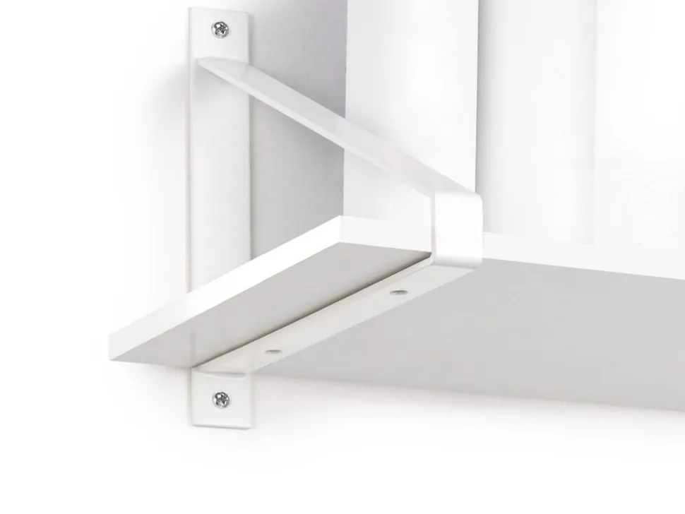Supporti per mensole in legno Shelf con forma triangolare disponibile in 2 colori