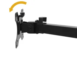 Supporto da tavolo per monitor inclinabile e girevole a 360° singolo o doppio