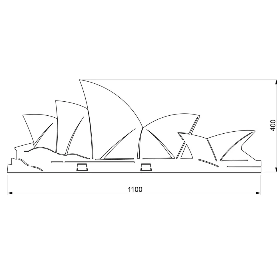 Sydney - quadro in legno mdf bianco L110 cm