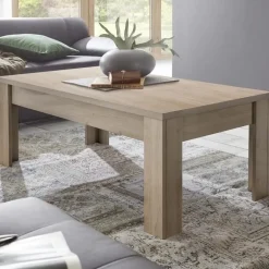 Tavolino basso linea Clear in finitura Rovere Cadiz