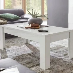 Tavolino basso linea Clear in finitura Bianco Opaco