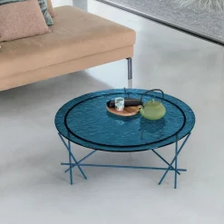 Tavolino da salotto con struttura in metallo Wire disponibile in vari colori