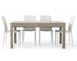Tavolino in legno allungabile Oasi disponibile in 2 colori