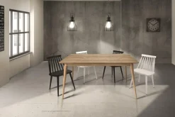 Tavolo allungabile Alin in finitura Rovere disponibile in 2 misure