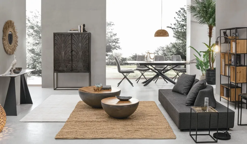 Tavolo allungabile con piano in ceramica Seyfert