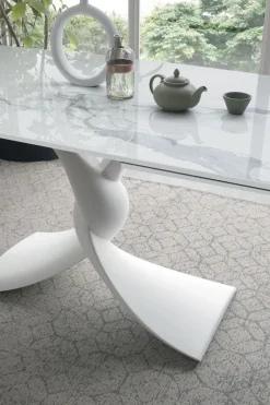 Tavolo allungabile con piano girevole Twist disponibile in vari colori