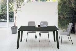 Tavolo allungabile con piano rettangolare in gres porcellanato Efesto disponibile in vari colori L 130