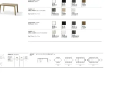 Tavolo allungabile con piano rettangolare in gres porcellanato Efesto disponibile in vari colori L 110
