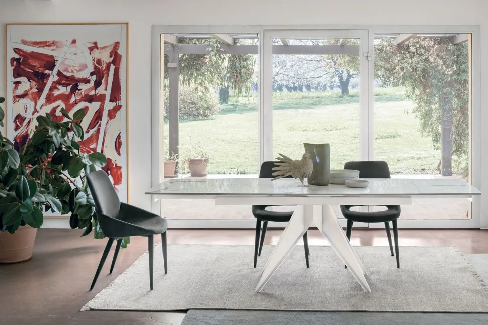 Tavolo allungabile in gres porcellanato Minosse disponibile in vari colori L 160