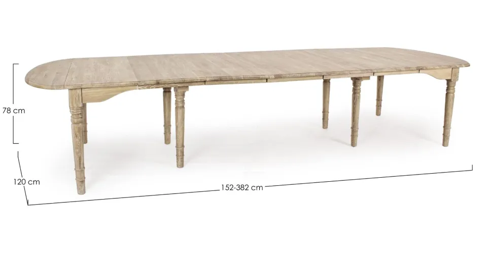 Tavolo allungabile in legno massello Bedford