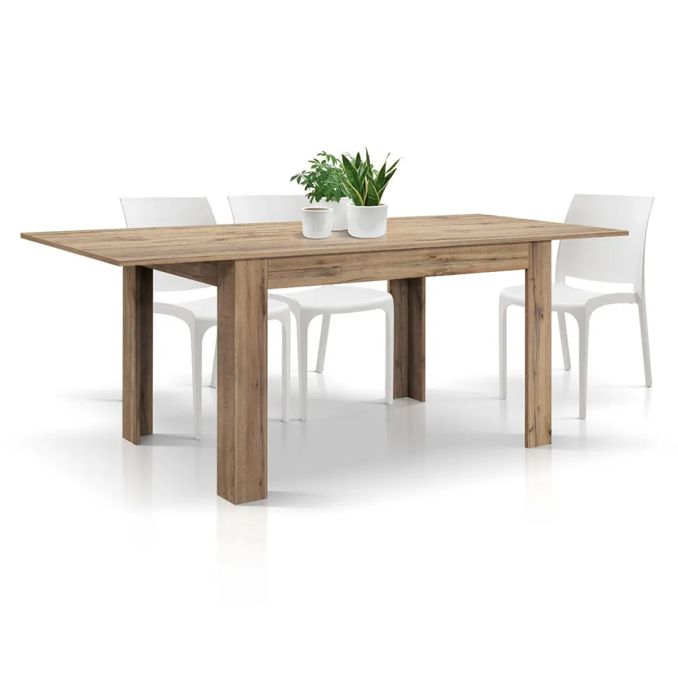 Tavolo allungabile in nobilitato melaminico Camilla disponibile in 5 colori