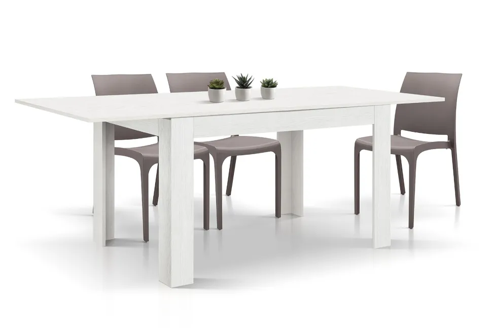 Tavolo allungabile in nobilitato melaminico Iva disponibile in 5 colori