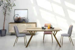 Tavolo allungabile Katana in laminato effetto legno disponibile in vari colori L 130