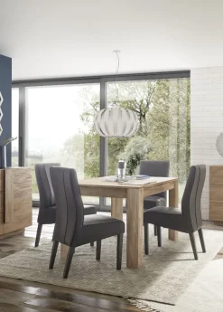 Tavolo allungabile linea Sax in finitura Rovere Mercure
