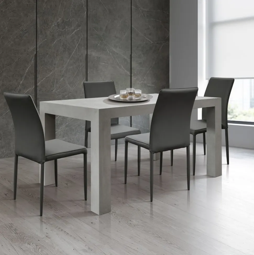 Tavolo allungabile Lois finitura Cemento disponibile in 2 misure e 3 colori