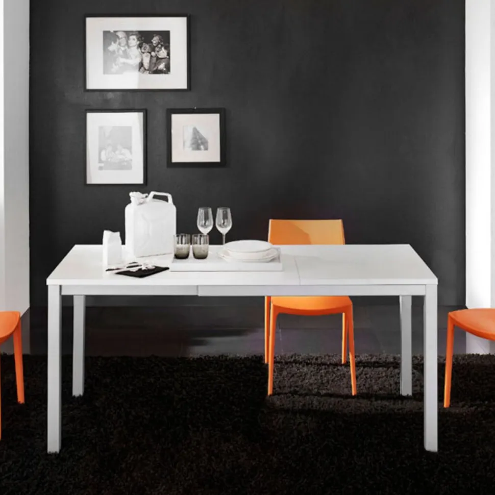 Tavolo allungabile Lotus 110x70 cm bianco