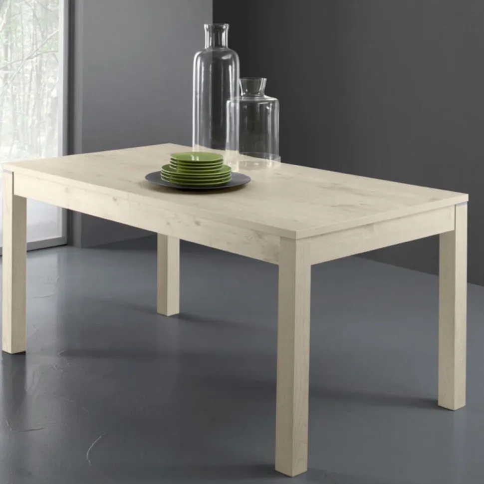 Tavolo allungabile Nevada 130x90 cm colore abete bianco