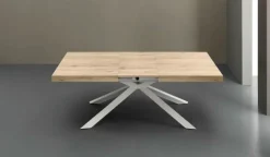 Tavolo allungabile Osaka 160x90 cm bianco e quercia