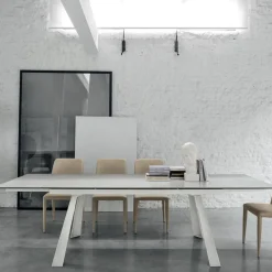 Tavolo allungabile Ponente in finitura Bianco L. 160