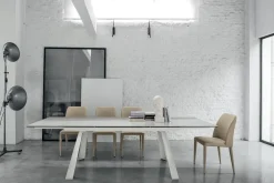 Tavolo allungabile Ponente in finitura Bianco L. 160