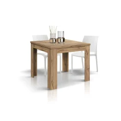 Tavolo allungabile raddoppiabile a libro Buck 90x90 disponibile in 4 colori