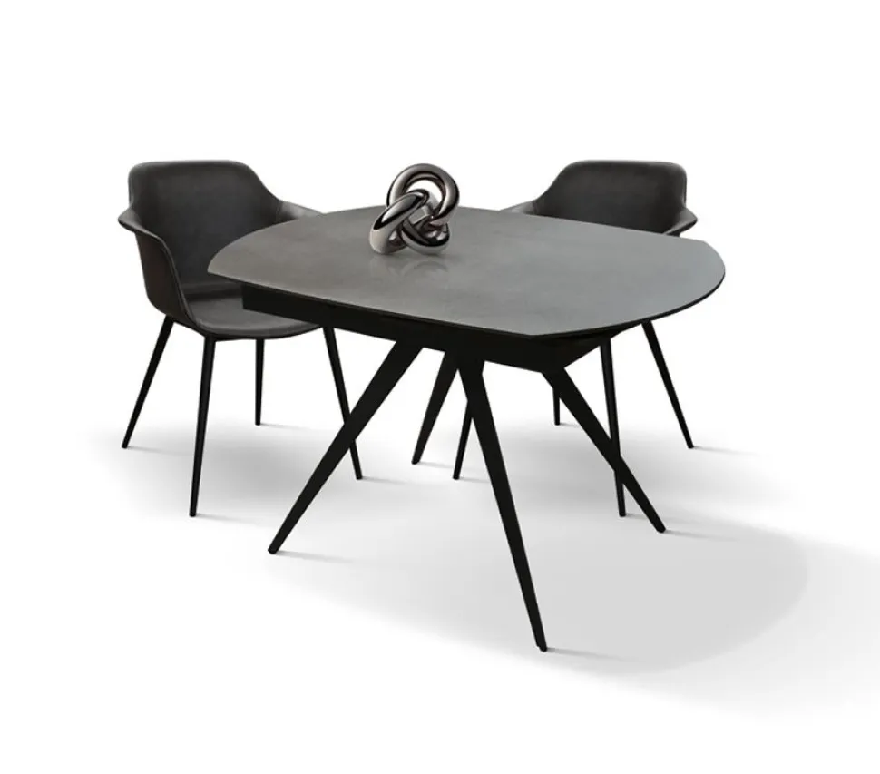 Tavolo allungabile Titan finitura Grigio Grafite