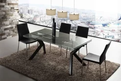 Tavolo allungabile Tokyo Glass disponibile in tre colorazioni