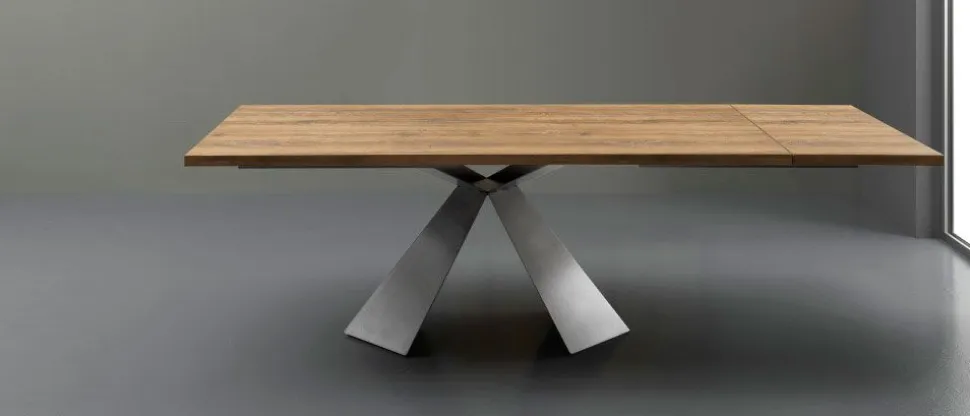 Tavolo allungabile Tokyo in finitura Rovere Slavonia 160x90