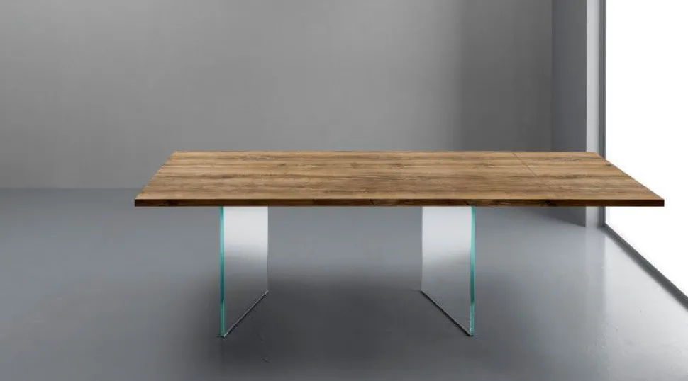 Tavolo allungabile Triade 160x90 cm piano in laminato