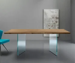 Tavolo allungabile Triade 160x90 cm piano in laminato