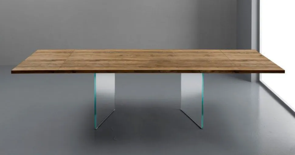 Tavolo allungabile Triade 160x90 cm piano in laminato
