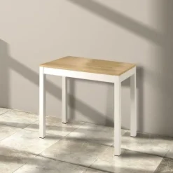 Tavolo allungabile Trilo in finitura Rovere e Bianco