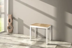 Tavolo allungabile Trilo in finitura Rovere e Bianco