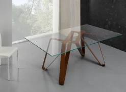 Tavolo Axel 160x90 cm trasparente