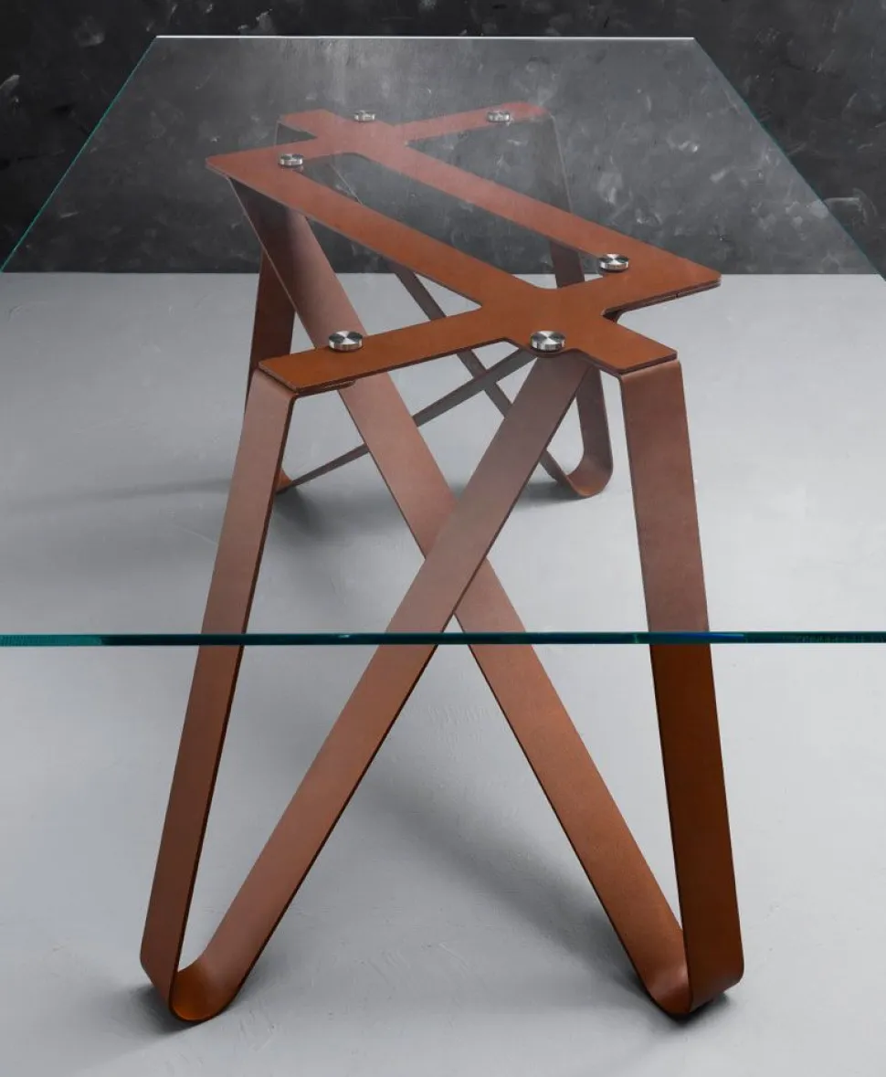 Tavolo Axel 160x90 cm trasparente