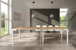 Tavolo Consolle allungabile in finitura Bianco modello Trilo