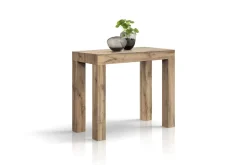 Tavolo Consolle allungabile in nobilitato Rovere Rustico modello First fino a 3 metri