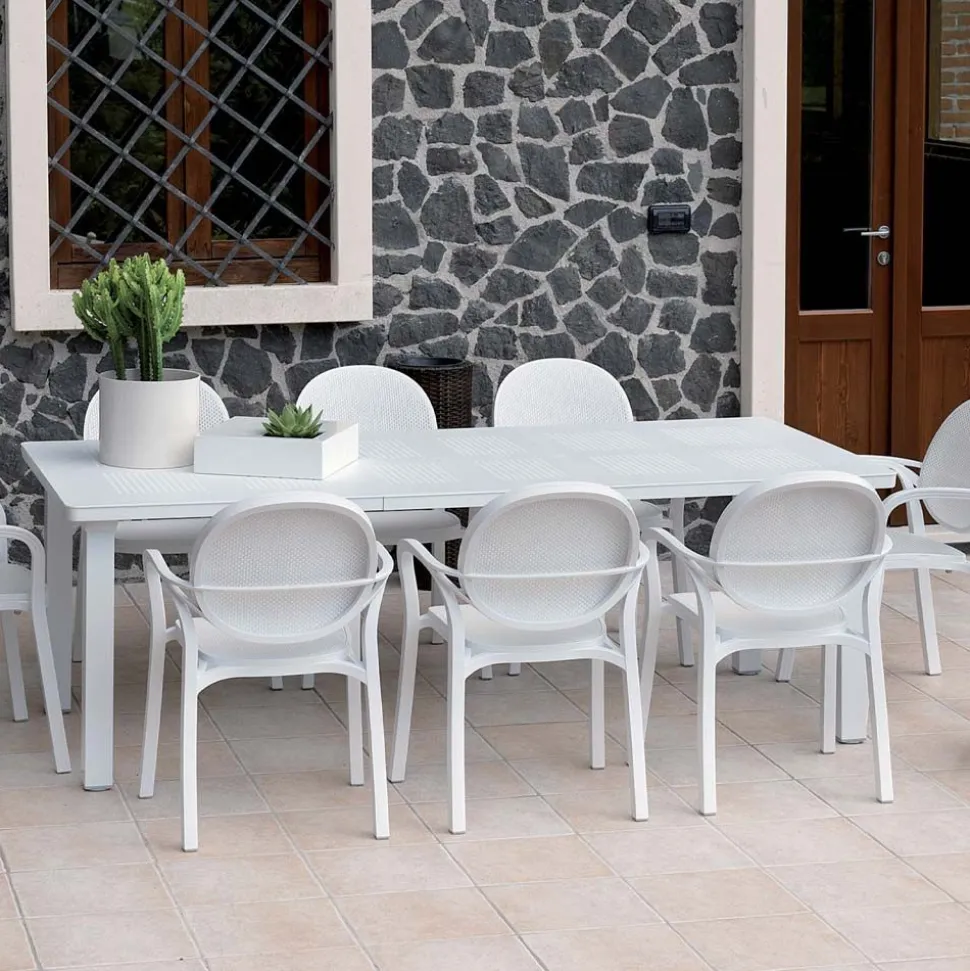 Tavolo da giardino allungabile Lepanto disponibile in 3 colori