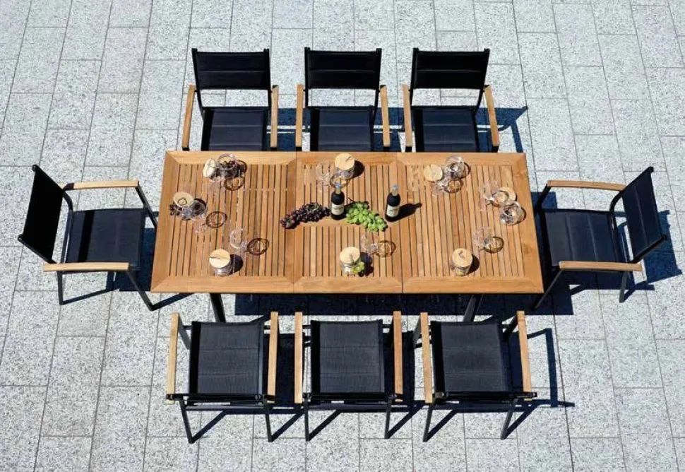Tavolo da Giardino Allungabile Fuerteventura 150/210x90 cm allungo a farfalla