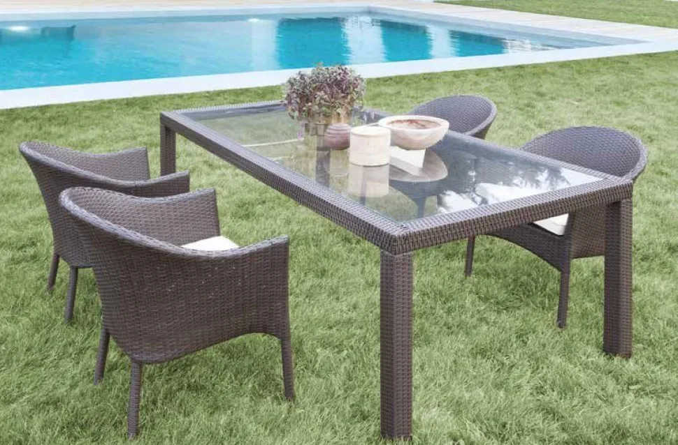 Tavolo da giardino Wicker