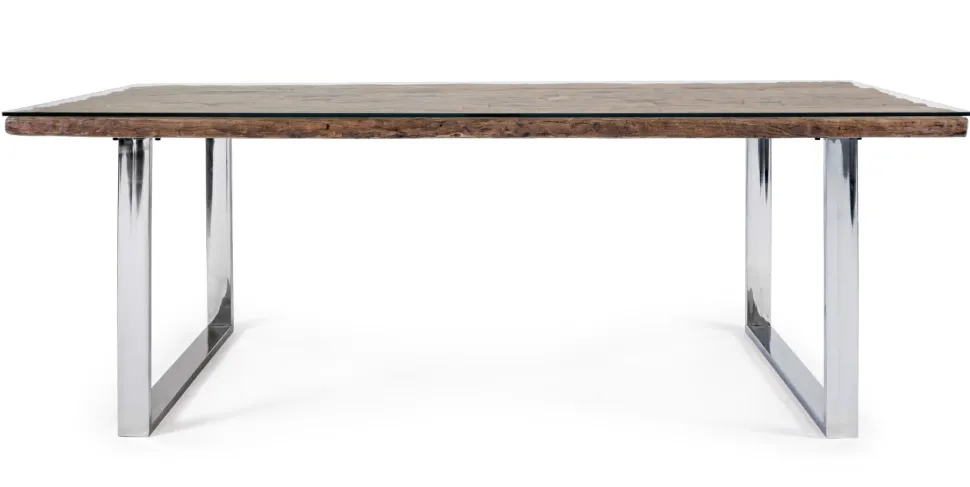Tavolo fisso in legno massello Stanton disponibile in 2 misure