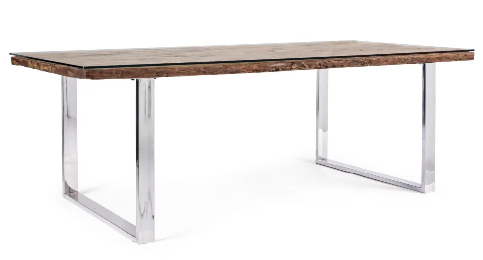 Tavolo fisso in legno massello Stanton disponibile in 2 misure
