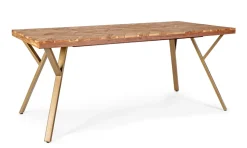 Tavolo fisso in legno massello Raida disponibile in 2 misure